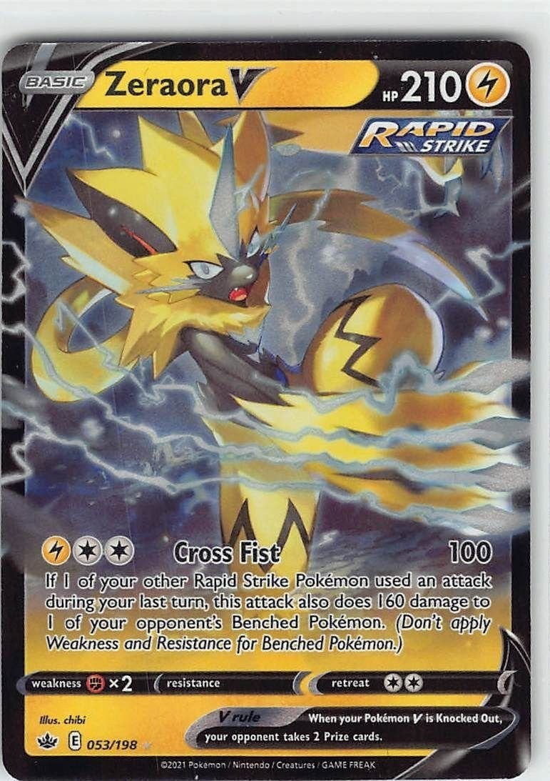 Zeraora V Chilling Reign #53 Holo Pokemon TCG NM