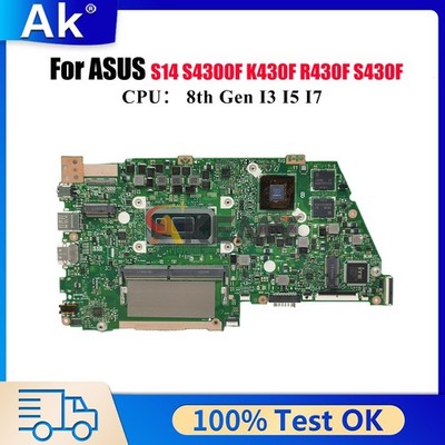 X430FA Motherboard For ASUS X430FN S430F V430F S4300F R430F Mainboard W/CPU