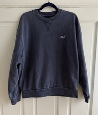 Kith Nelson Crewneck Pullover Sweatshirt In Nocturnal Blue Sz M Embroidered Logo