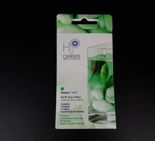 Gloco Accents H20  Water Candles Instant Kit ~ Green