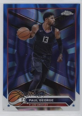 2023-24 Topps Chrome Blue Lava Refractor 81/149 Paul George #115 6k2