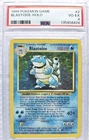 Pokémon 1999 Blastoise Base Set 2/102 Holo Rare PSA 4 English TCG Card
