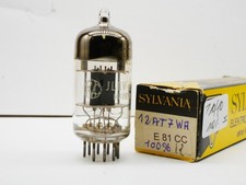 1x 6201 = 12AT7-WA = E81CC ECC801S GE Canada D-Getter Röhre Tube NEW in BOX