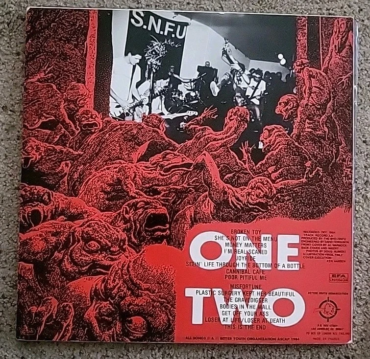 SNFU  . And No One Else Wanted To Play Vinyl LP Record W Insert  First Pressing! - Image 2 of 4