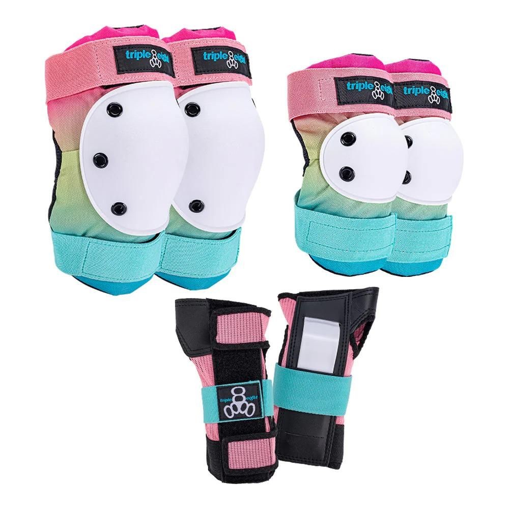 Triple Eight Saver Series Pads 3-Pack - Knee Elbow - Wrist Pads - Shaved Ice 6790₽