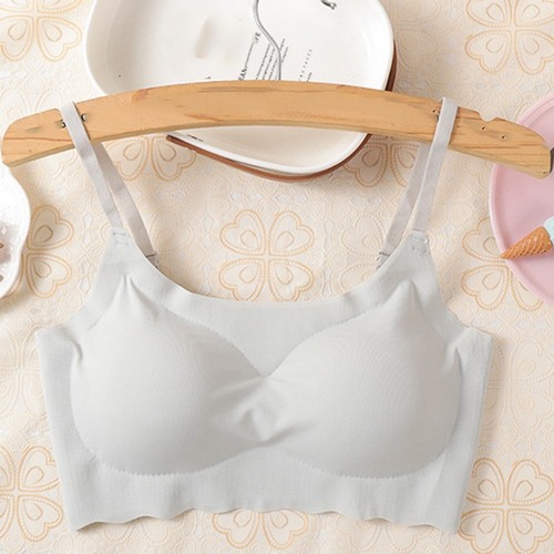 Ice Silk Lingerie Open Back Bra Back Closure For Spring, Summer, Autumn, Winter - Picture 9 of 17