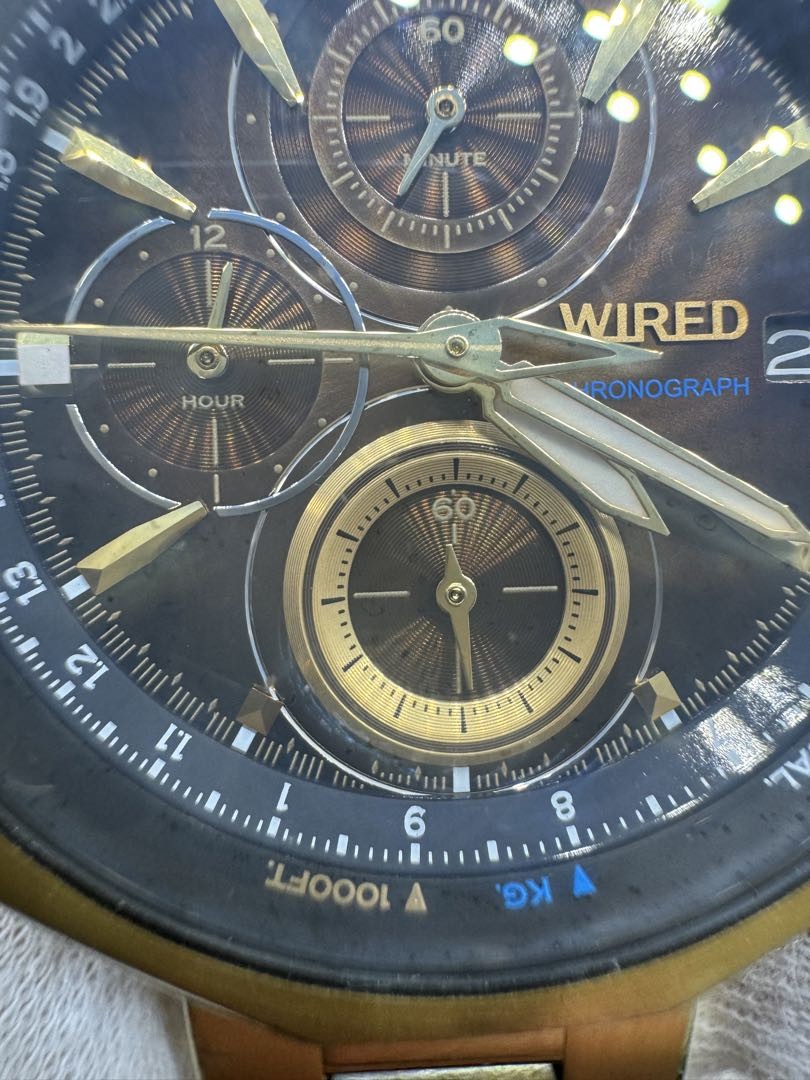 【動作品】SEIKO セイコー ワイアード クロノグラフ VK67-K090 SEIKO WIRED VK67-K090 セイコー ワイアード クロノグラフ