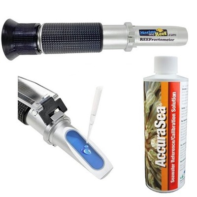 MarineAndReef.com Reefractometer (aka Refractometer) & AccuraSea Package
