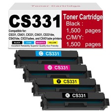 NEW Lexmark Toner Black/Color With Chips Compatible 4-Pack