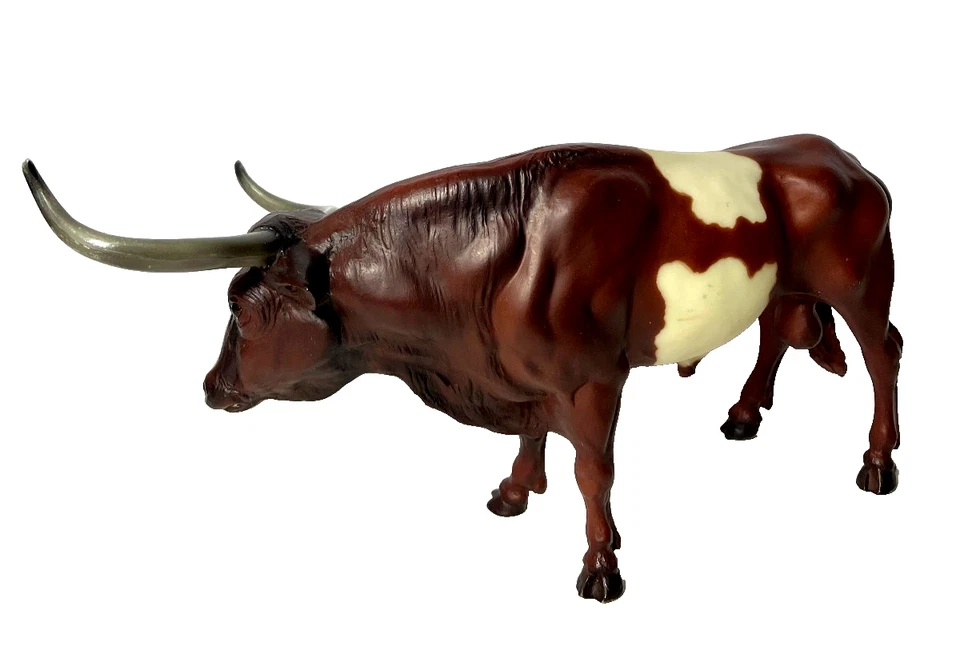 Vintage Breyer Molding Co Texas Longhorn Bull Steer 1990-1995 #370 - Image 2 of 4