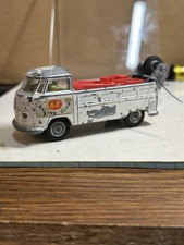 1966 Corgi Toys 490 Volkswagen Breakdown Truck Rare White Racing Club Variant