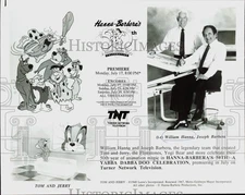 1940 Press Photo Animators William Hanna & Joseph Barbera, Cartoon Characters