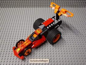Lego Racers Red & Orange Car w/ 47715c01 Pullback Motor from 8667 Action Wheelie