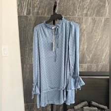 Easel Baby Blue Loose Dress NWT