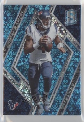 2018 Panini Spectra Neon Blue Prizm 54/75 Deshaun Watson (White Jersey) 0v3r