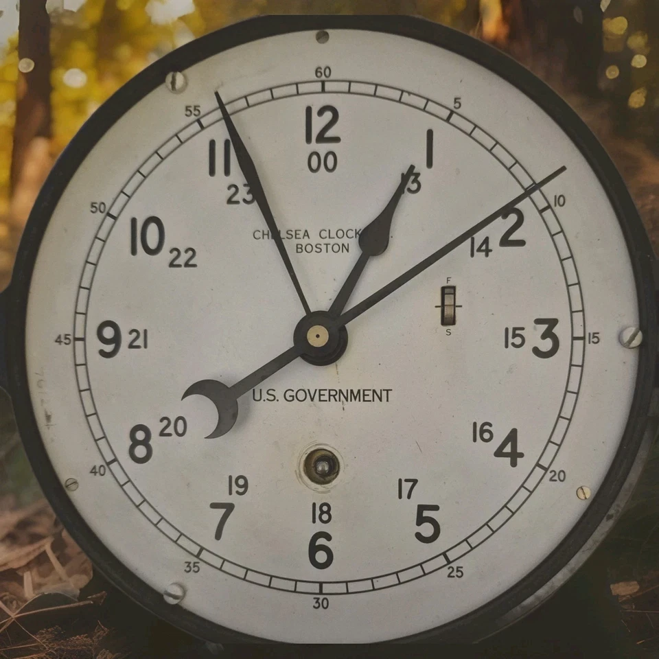 RELOJ CHELSEA🕰️ Co. Gobierno de EE. UU. 6" con cuerda de llave, ⭐¡TODAS LAS PIEZAS ORIGINALES FUNCIONAN!⭐ Foto 4 de 4