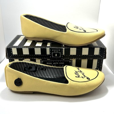 Loly in the Sky 'Hello Sunshine' Flats   Women s Size 9.5 Yellow Loafers