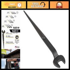 Heavy-Duty Construction Spud Wrench 1-1/8" Opening, 3/4" Bolt, Made in USA