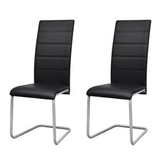 2x/4x Esszimmerstuhl Sitzgruppe Schwingstuhl Stuhle Kunstleder Küchenstuhl Neu