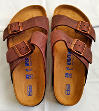 Birkenstock Arizona soft footbed unisex leather Sandal Brown EU 38 M5 L7 