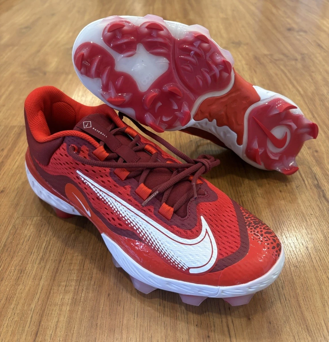 ナイキ 野球 スパイク Alpha Huarache Varsity 4 MLB Size 12 Nike Alpha Huarache Elite 4 MCS Baseball Cleats Red Mens