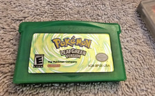 Pokemon LeafGreen Version Nintendo Game Boy Advance GBA Authentic Tested Saves