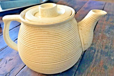 Vintage Tan/Cream Ceramic Teapot Made In Japan