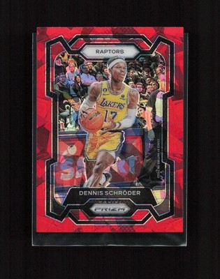 2023-24 Panini Prizm #265 Dennis Schroder Prizms Red Ice