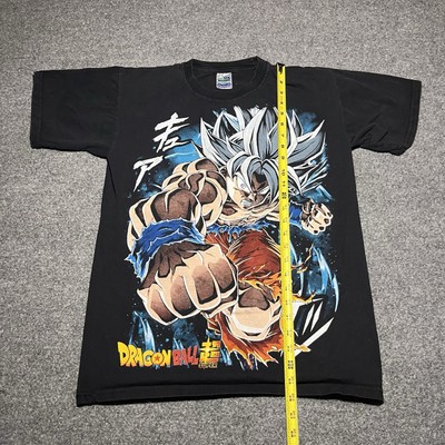Vtg Dragon Ball Z T Shirt Mens Small Thessh Super Saiyan Black