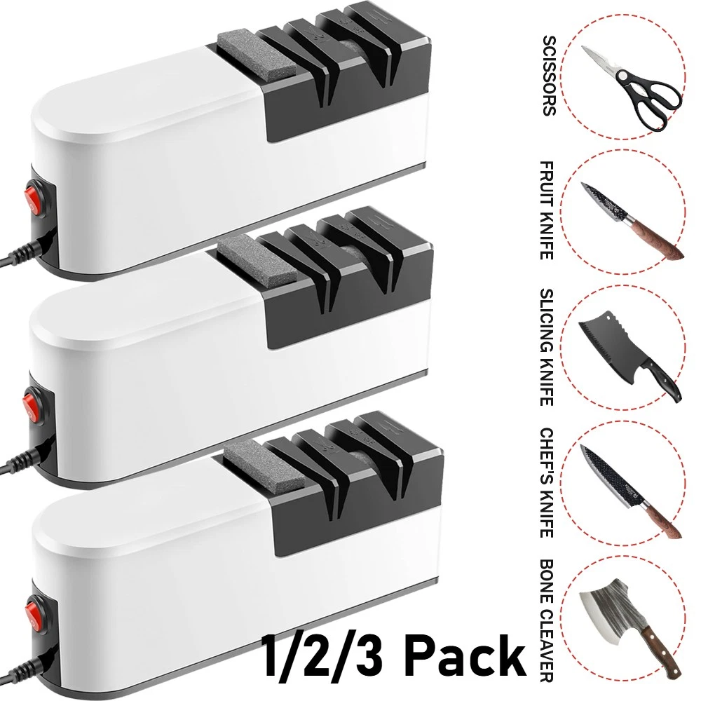 Electric Knife Sharpener Professional Sharpening Stone Grinder Knives & Scissors