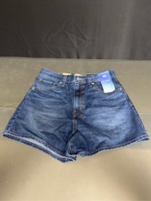 Levi's High-Waisted Cotton Mom Shorts	 - Blue - 28 1