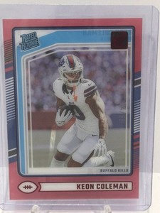 2024 Panini Clearly Donruss - Rated Rookie Keon Coleman #67 Red /99 (RC)