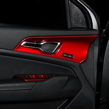 For Kia Sportage V NQ5 LHD Interior Door Handle Shell Panel Cover Trim Accessory Red