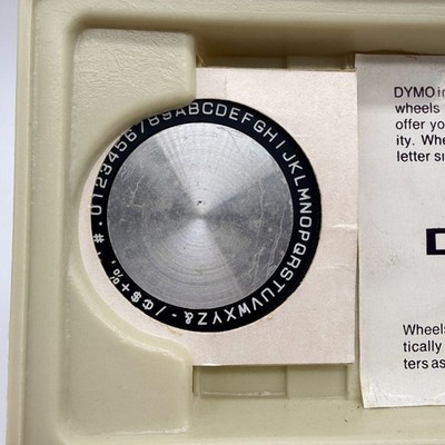 Dymo 1550 Deluxe Tapewriter Labeling Kit Working Vtg Chrome Label