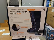 Sharper Image Air Compression Boots Flex Leg Recovery System Large/X-Large Blue