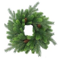 artplants Deko Kranz Tannenkranz Wyoming, Mit Zapfen, Ø45Cm