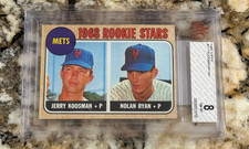 Nolan Ryan 1968 Topps RC Rookie #177 BVG 8 Centered Front & Back High End HOF
