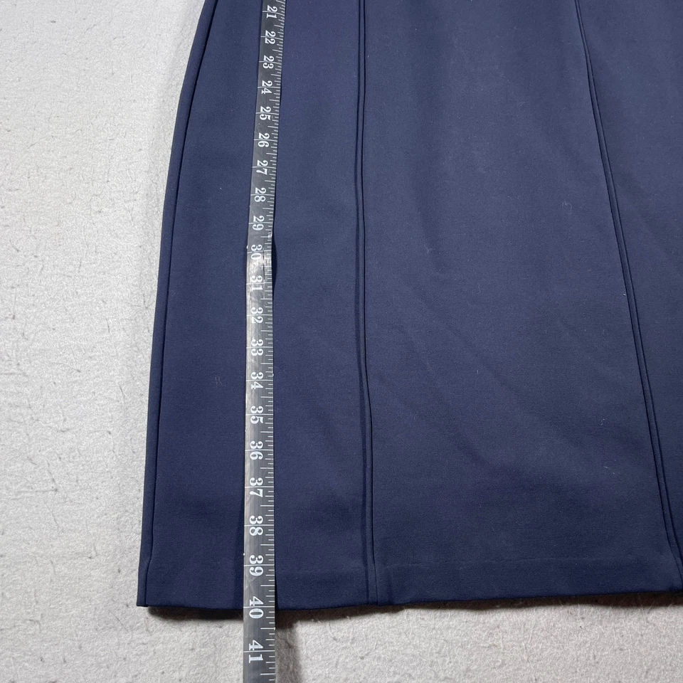 Vestido Vaina Brooks Brothers Mujer 6 Azul Marino Manga Corta Elastizado Forrado Trabajo Oficina Foto 3 de 4