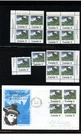 LOT 35064 MINT NH OG 532 : 3 PLATE BLOCKS FOUR FDC EMILY CARR STAMPS FROM CANADA
