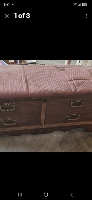 Lane Wooden Storage Chest Trunk w/ Drawers, Brown 45x20x18 in
