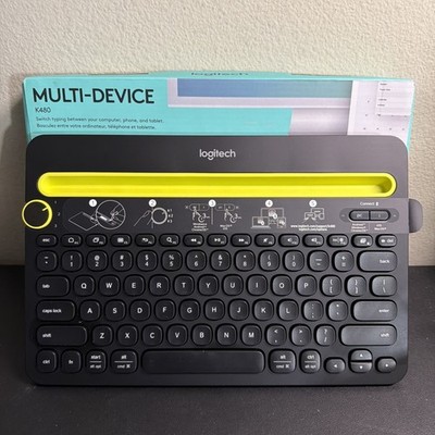 Logitech K480 Wireless Multi-Device Keyboard, Bluetooth, Black 920-006342