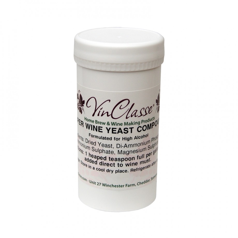 Vinclasse Super Wine Yeast Compound - 60g Tub - With Nutrients For Wine Making