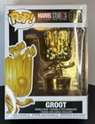 GROOT Funko Pop Gold Chrome First 10 Years Marvel Studio Guardians Of The Galaxy