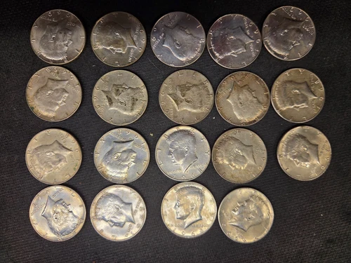 Kennedy Half Dollar 1965-1970 - Lot of 19 - 40% Silver
