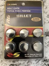 SPECTRE 14085 Chrome Show Car Dress Up Bolt Cap Covers 1/2 Inch 12mm, 13mm Bolts