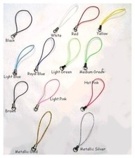 100 NEW Economy CELL PHONE STRAPS w/ Jump Ring end Lariat 10 each x 10 COLORS