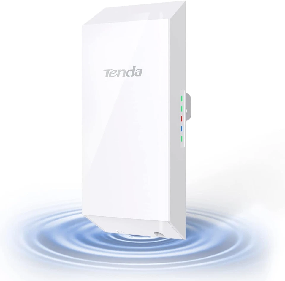 Tenda O1 Outdoor CPE PtP Wireless AP N300 WISP Wi-Fi 2.4 GHz PoE Passivo Bianco