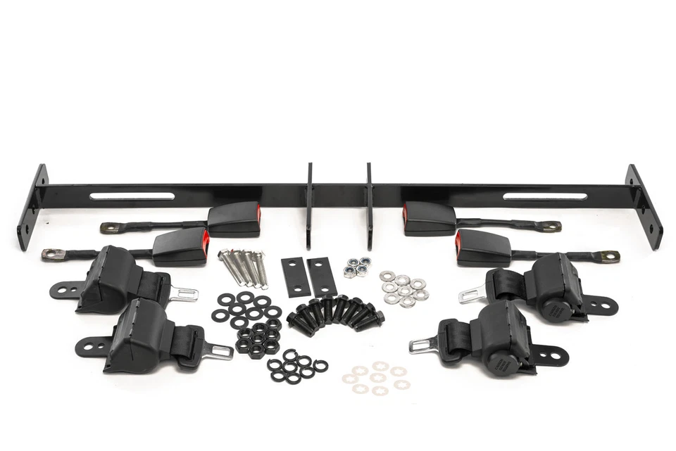 Kit de correa de cinturón de seguridad retráctil para carro de 4 asientos MODZ - Universal Foto 2 de 4