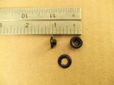 Plain Rim Grommets  Washers Black / Solid Brass Size 00 Bulk Pack / 2 Gross 