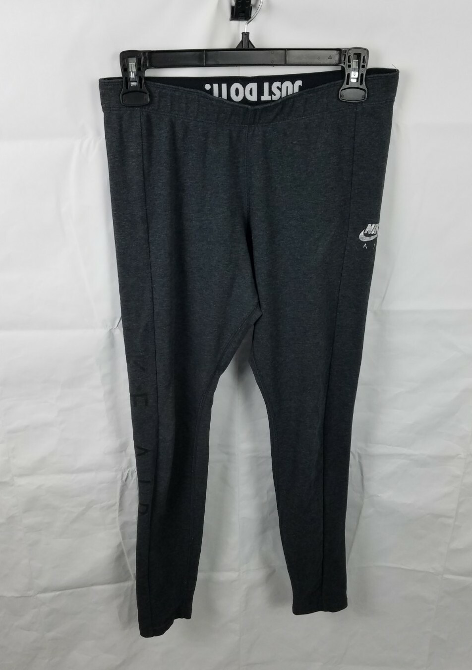 Nike Air Leggings Donna Grigio Medio Just Do It Vestibilità Stretta Palestra Atletica Attiva